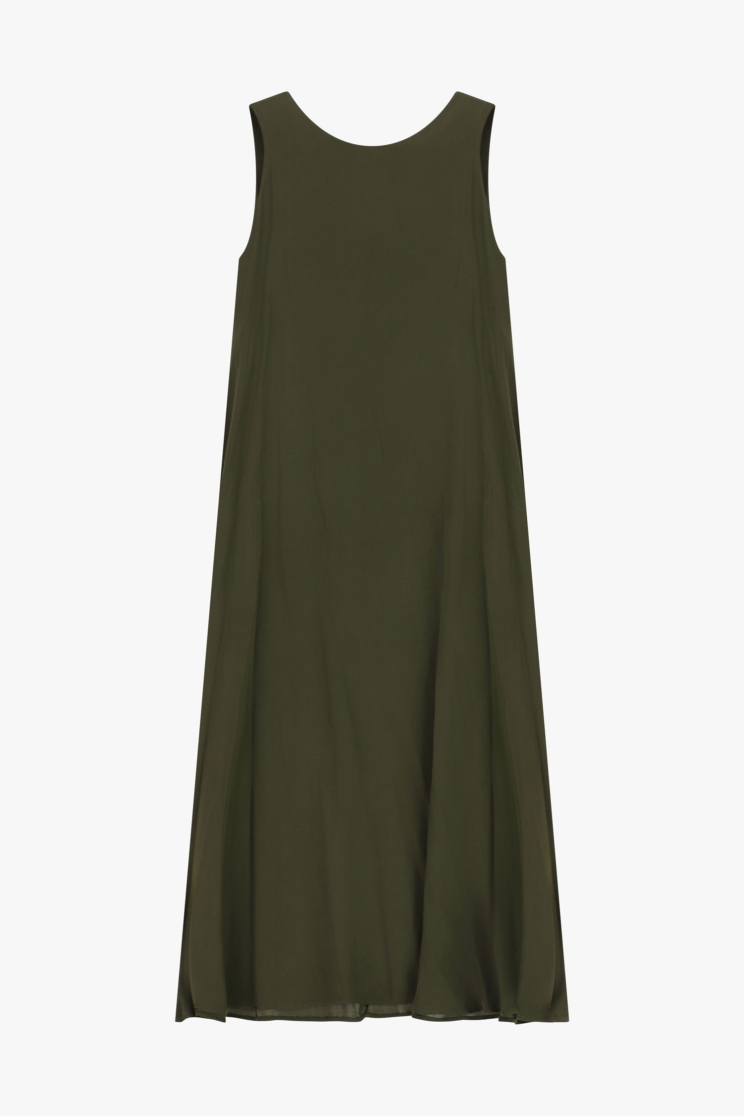 Robe en viscose vert cypres Dixie Femme vue de face