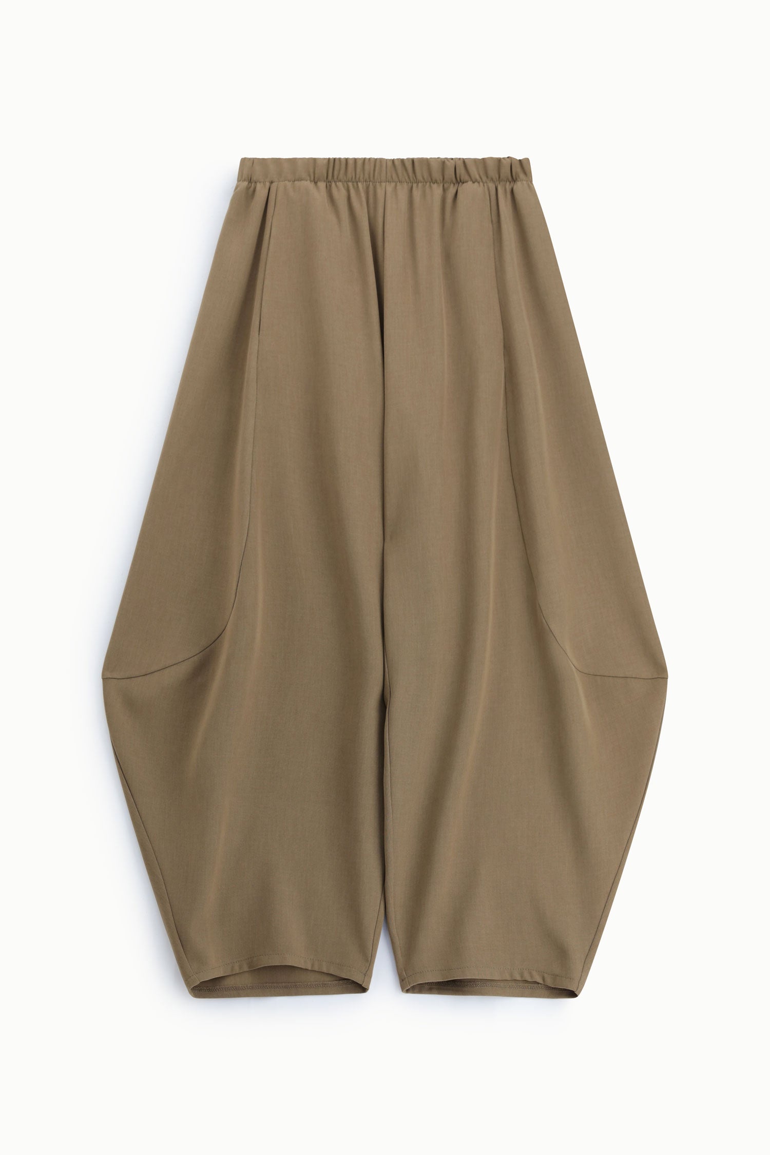 Pantalon large cropped tabac - Imperial Femme