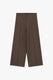 Image de Pantalon palazzo taille haute marron – Imperial