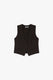 Image de Gilet de tailleur en crêpe infroissable chocolat – Femme