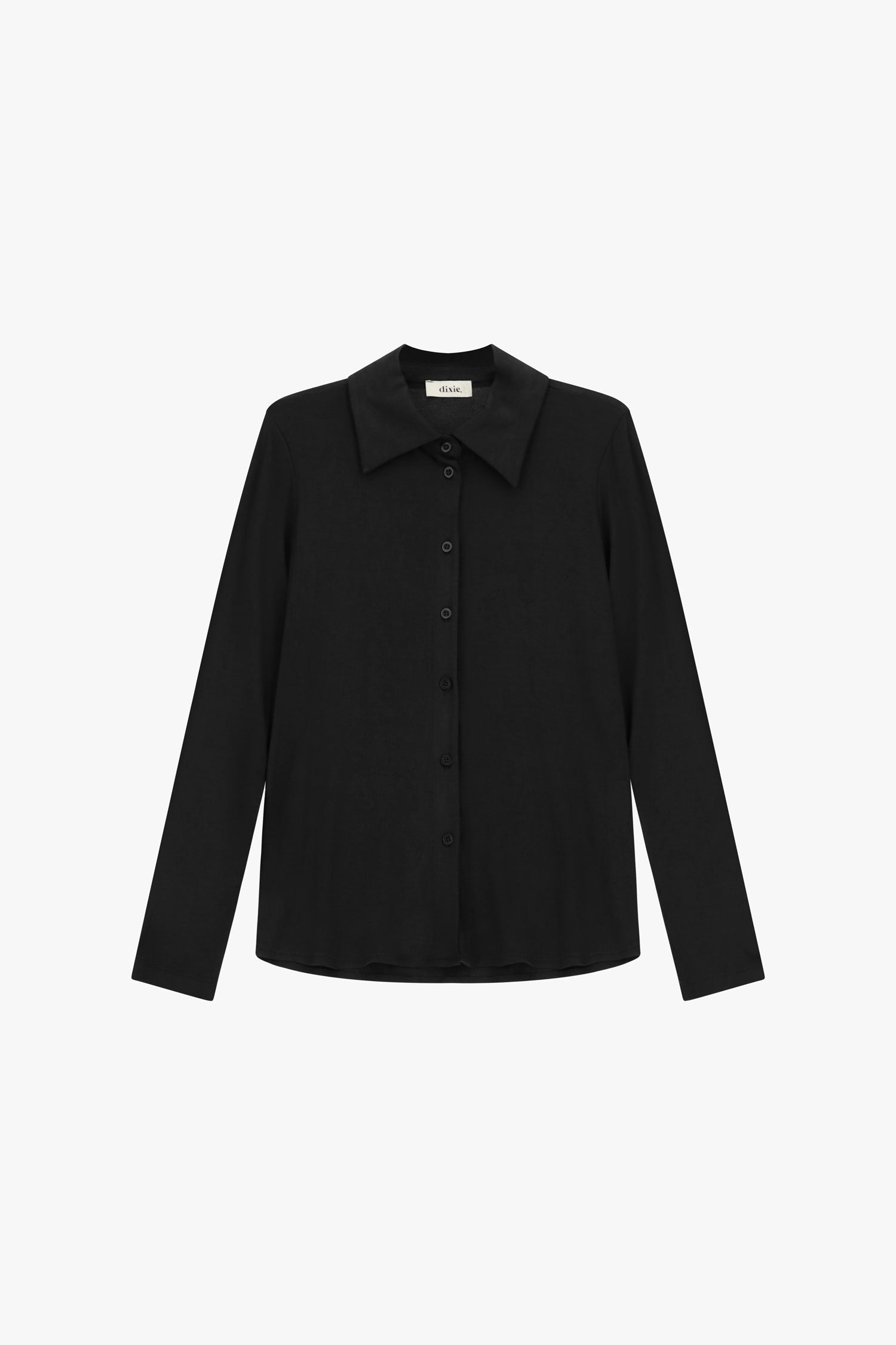 Chemise en viscose noire Dixie Femme vue de face