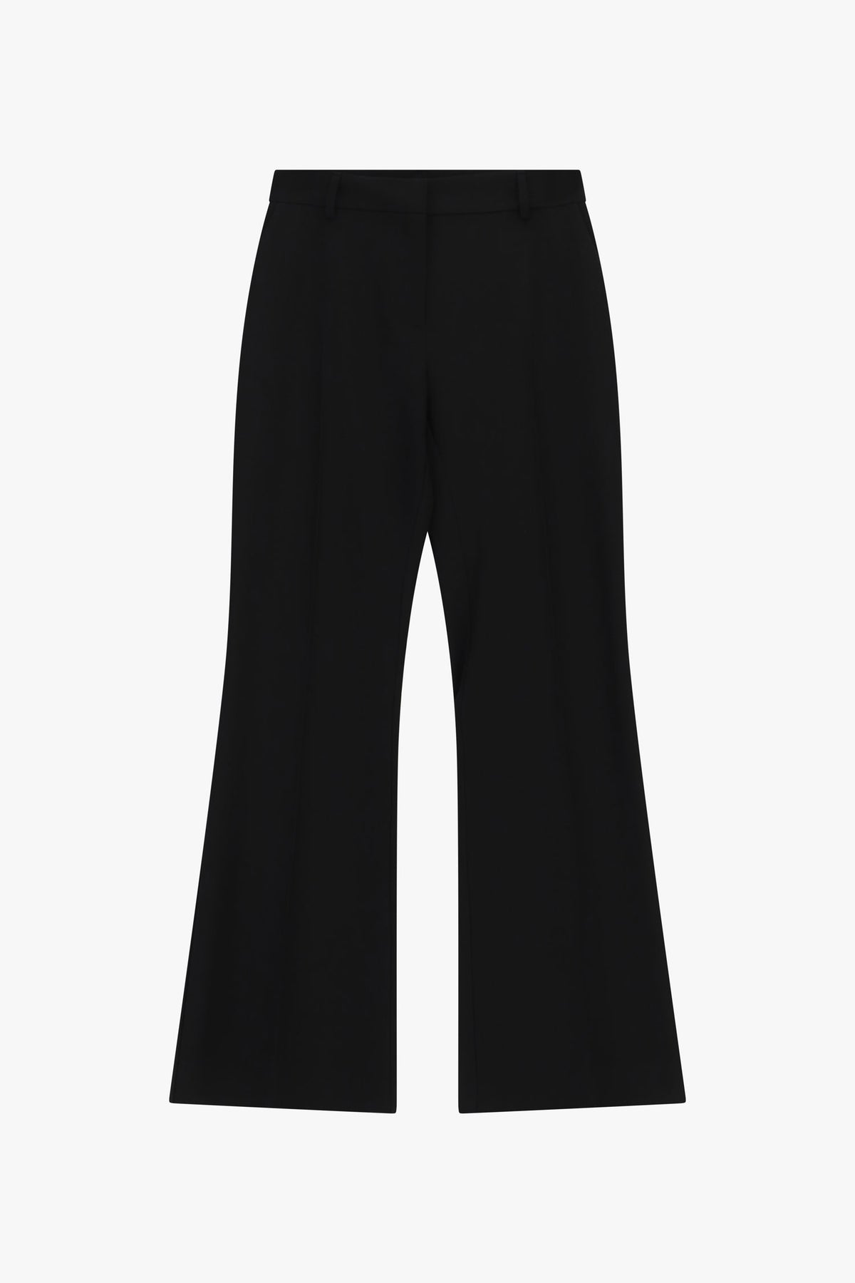 Pantalon flare taille haute noir – Femme