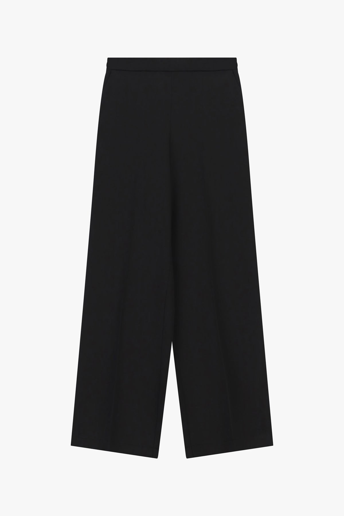 Pantalon palazzo fluide noir – Femme