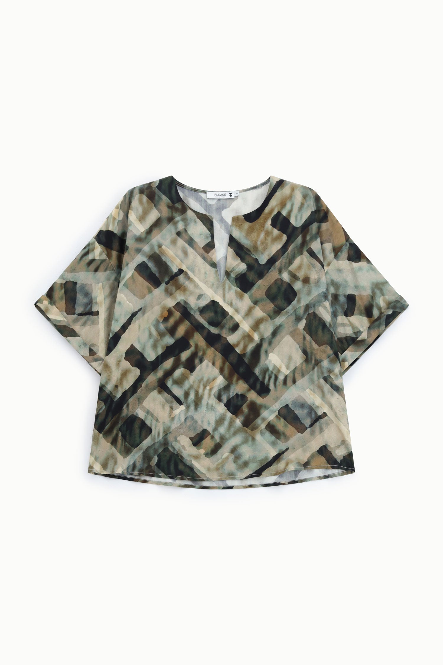 Chemise en viscose taupe Please Femme vue produit