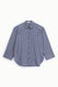 Image de Chemise rayée à poche poitrine bleu et blanc – Please