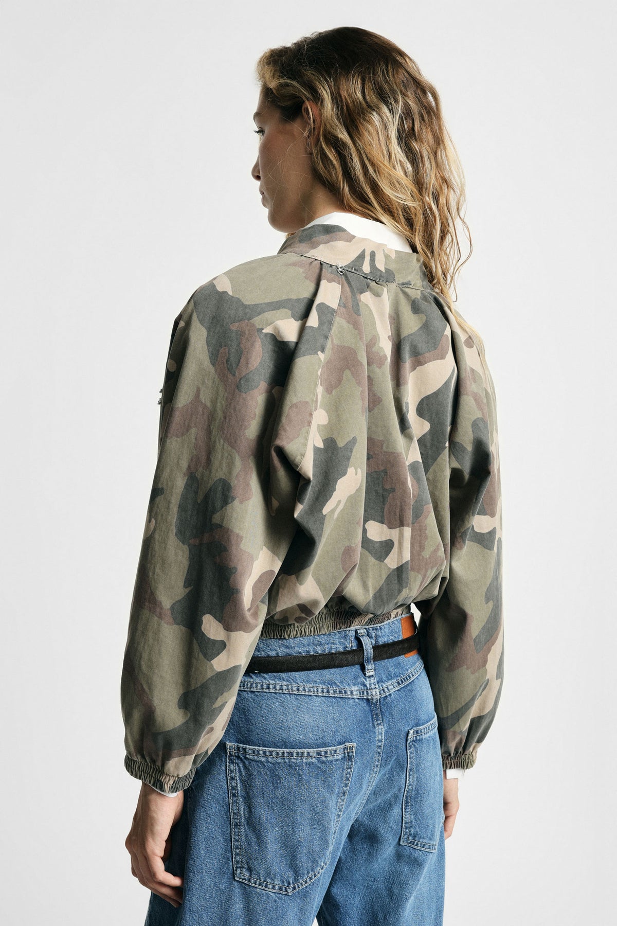 Bomber camouflage à ornements bijoux – Please