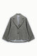Image de Veste courte ample à carreaux noir et gris – Please