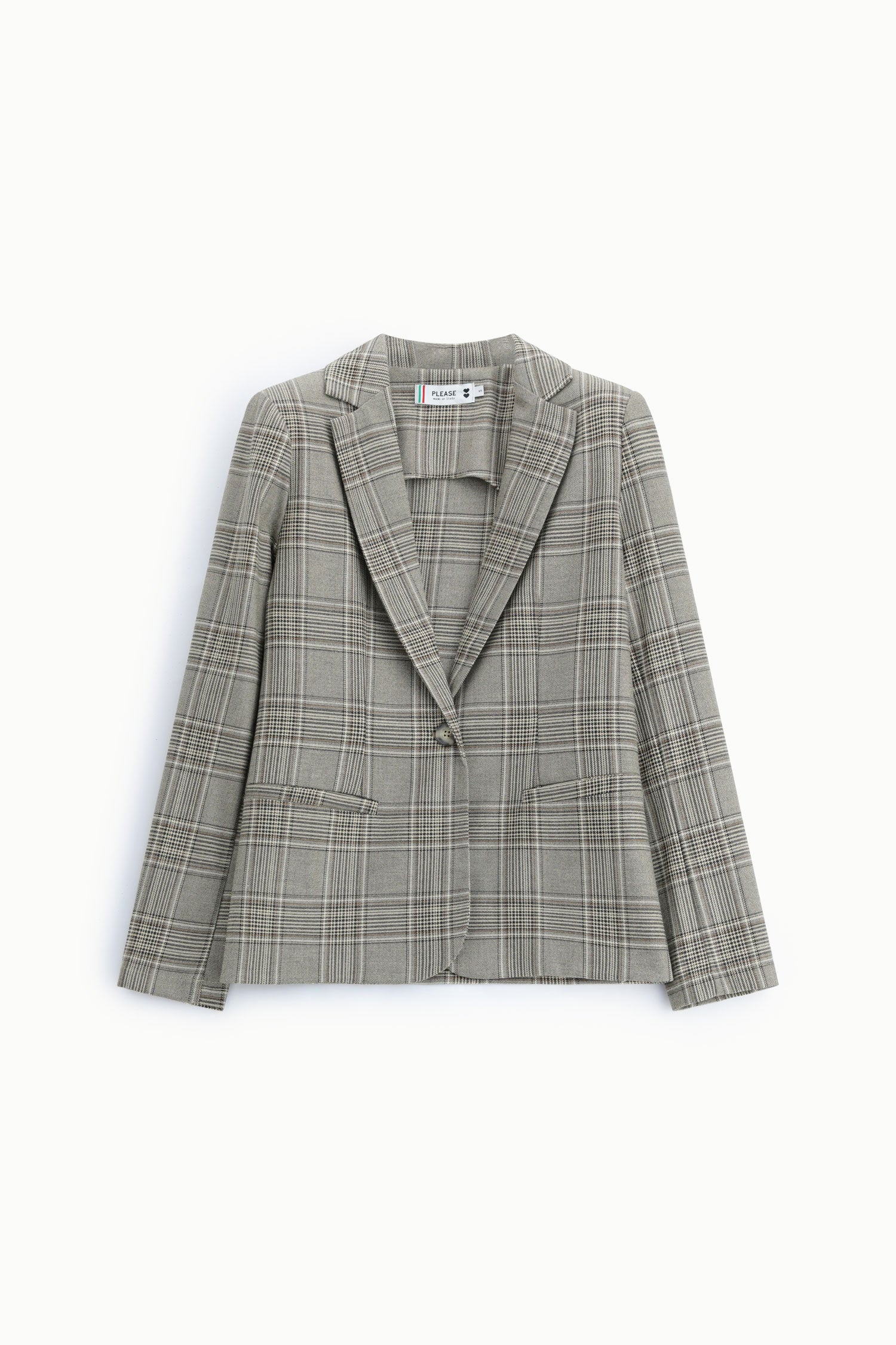 Blazer beige et chocolat Please Femme vue produit