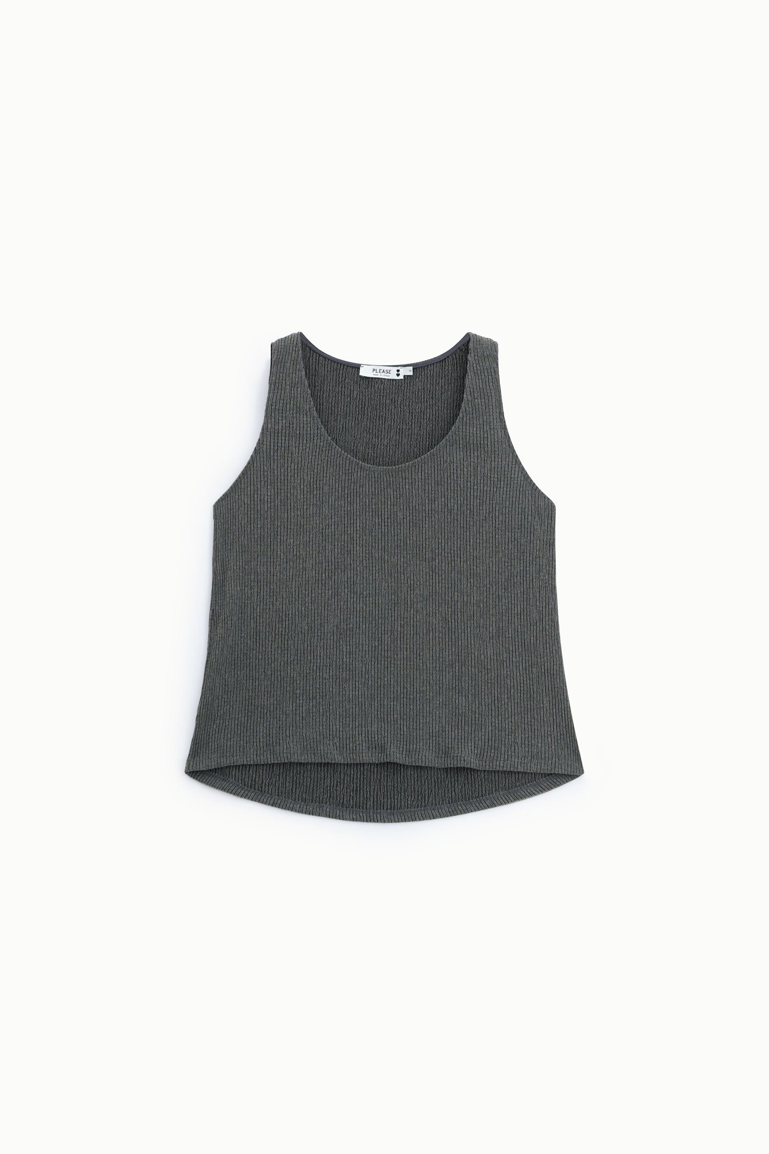 Top anthracite Please Femme vue produit