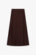 Image de Jupe midi sirène en crêpe satin bordeaux – Femme