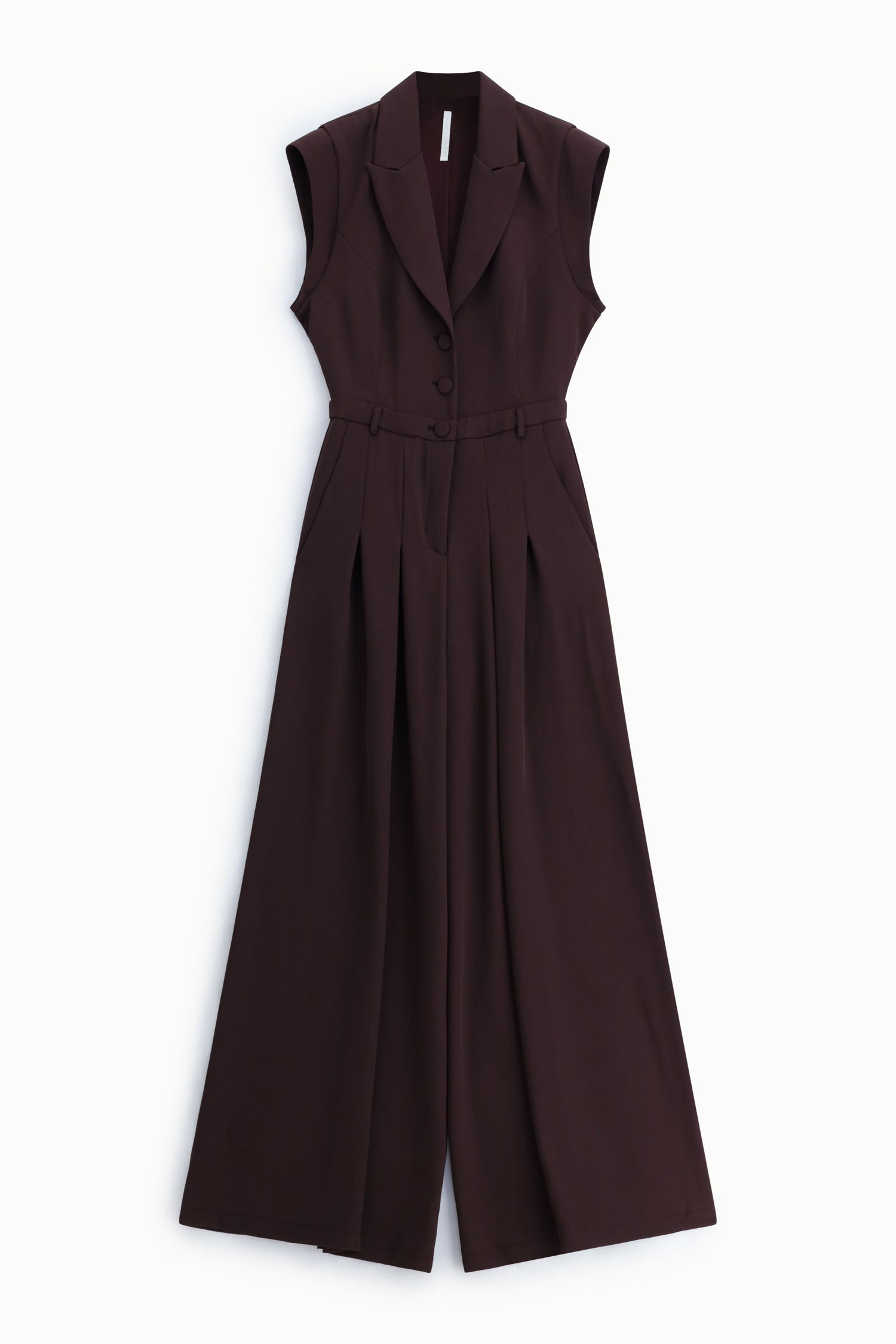 Combinaison pantalon tailleur bordeaux Imperial Femme vue de face