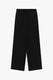 Image de Pantalon large à ceinture coulissée noir – Femme
