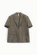 Image de Blazer oversize manches courtes rayé lurex – Femme