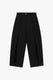 Image de Pantalon palazzo à œillets métalliques dorés noir – Femme