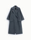 Image de Lange oversized jas met brede revers in donkergrijs – Imperial