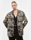 Image de Oversized camouflage twill blazer in khaki and beige – Imperial