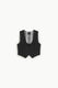 Image de Gilet de tailleur court à trois boutons noir – Femme