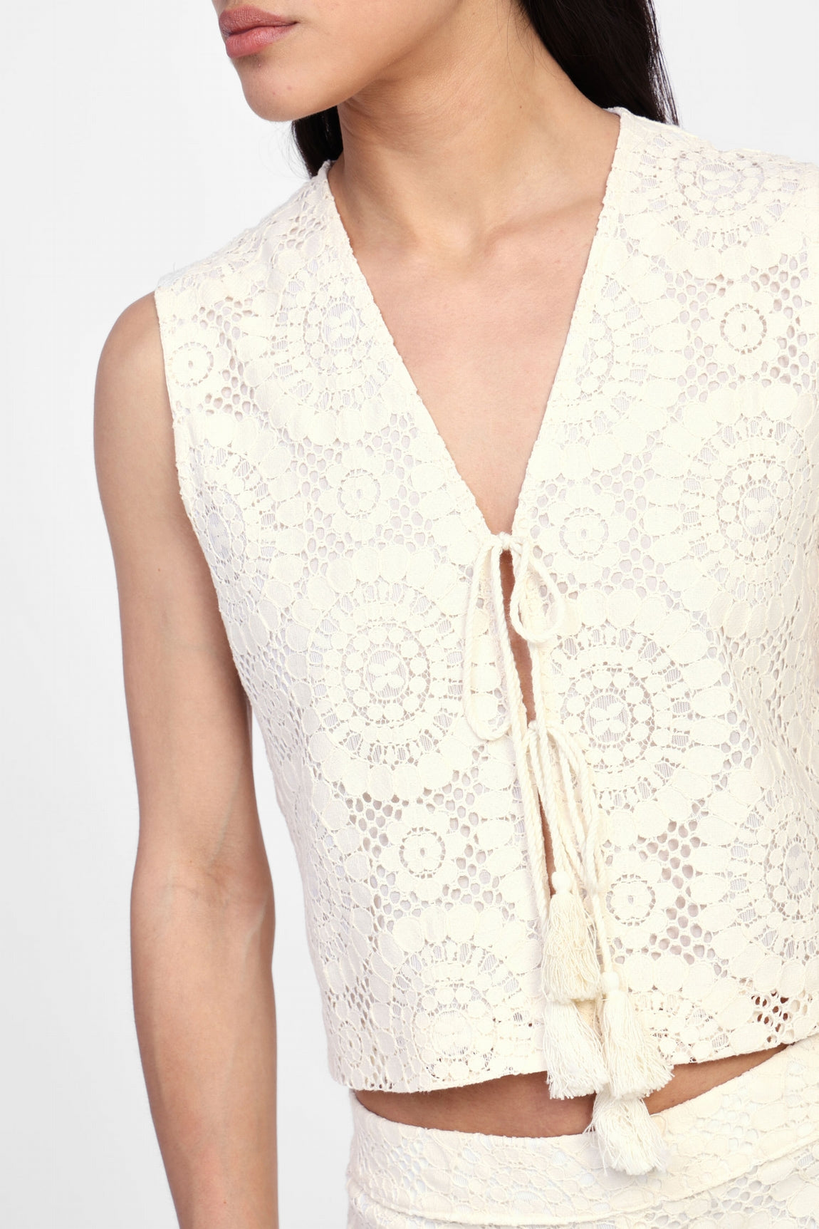 Dixie Gilet Panna Lag4wvu