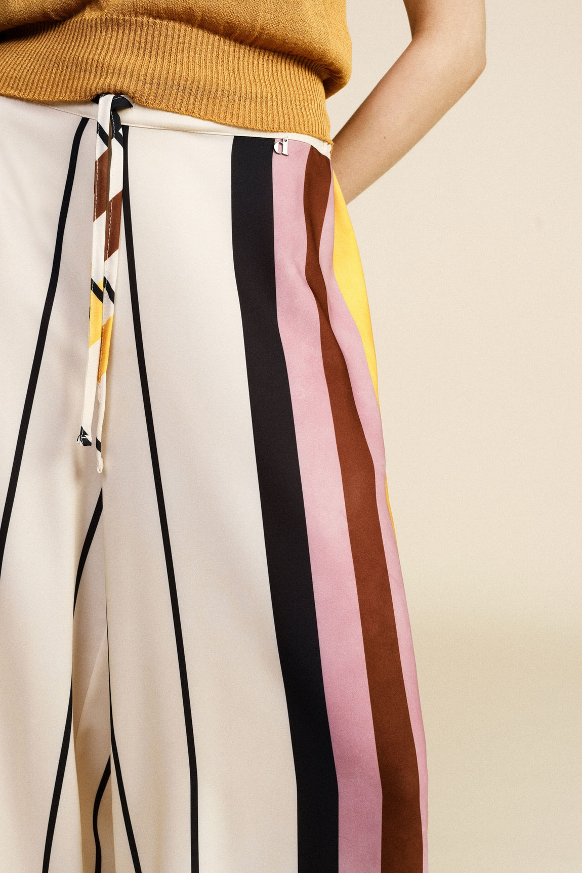 Dixie Pantalon Panna/Nero Pdq21bma