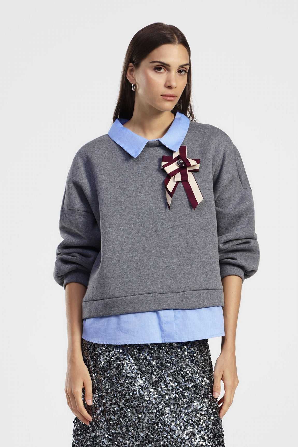 Dixie Sweat-shirt Grigio Faq1kndpa