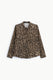 Image de Chemise manches longues imprimé panthère chocolat – Femme