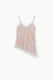 Image de Caraco asymétrique en crêpe satin et dentelle – Imperial Femme