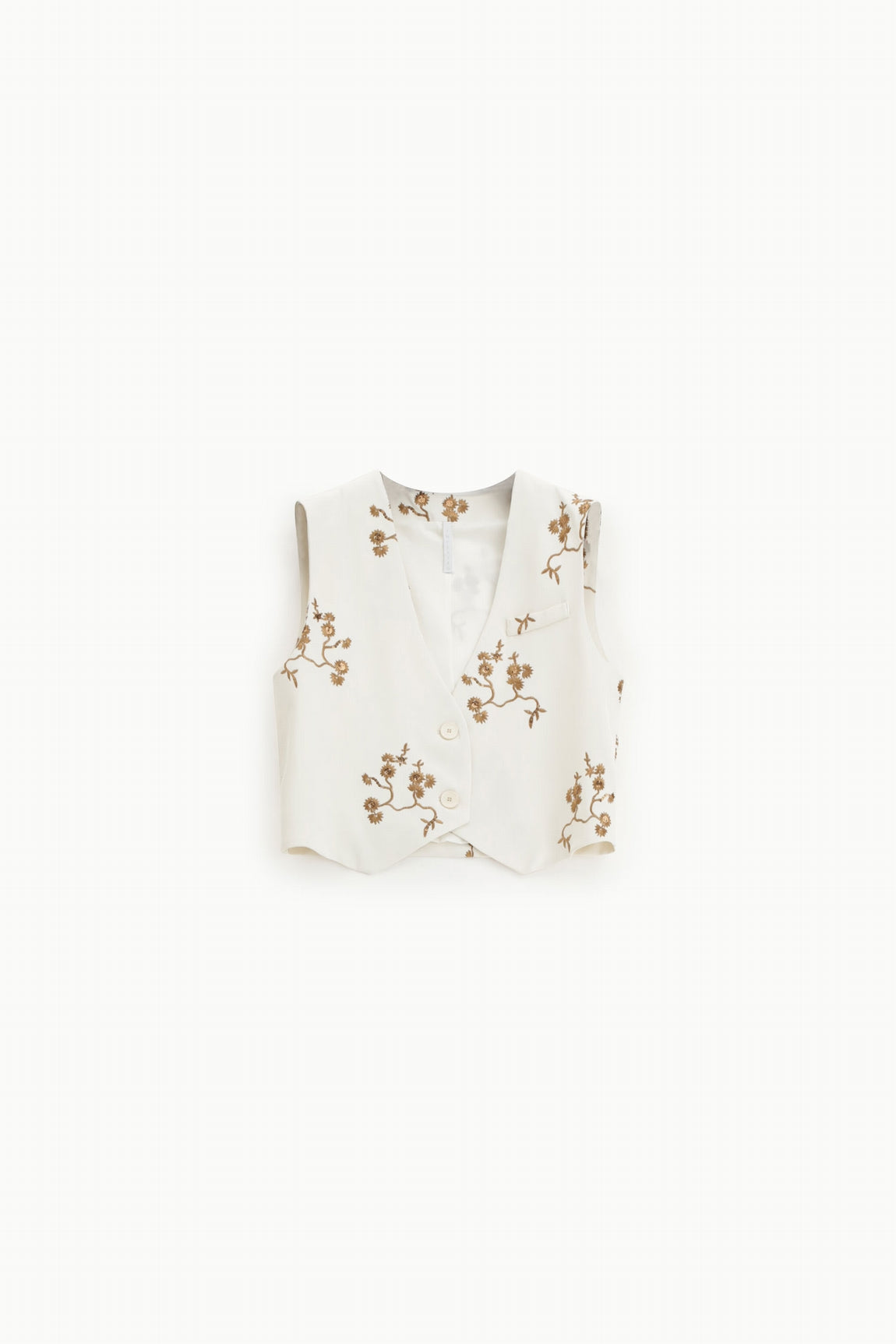 Imperial Gilet Panna/Marrone Lc68lgo