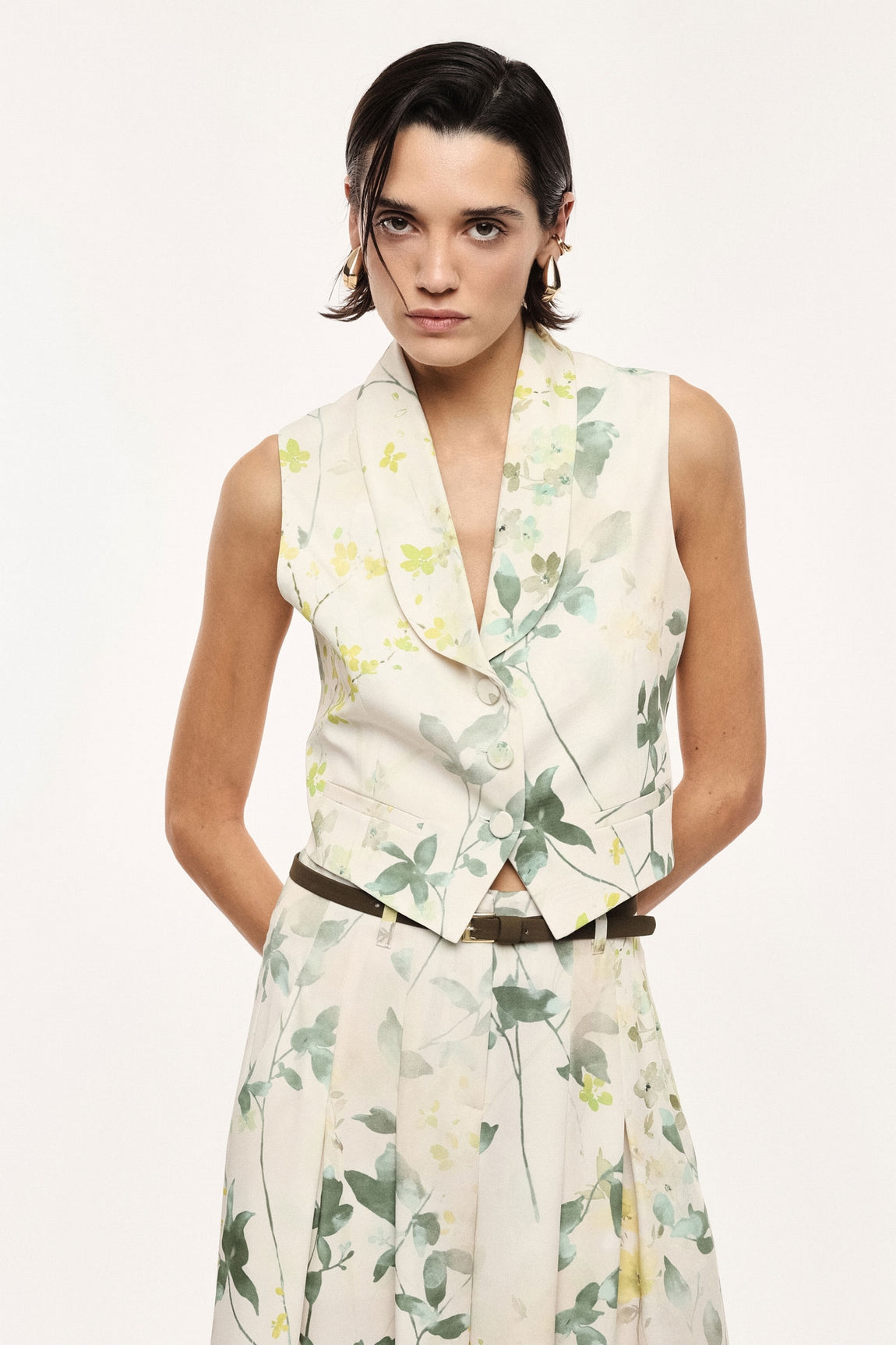 Imperial Gilet Panna/Verde Lc28lda