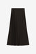 Image de Jupe midi sirène en crêpe satin chocolat – Femme