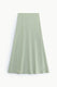 Image de Jupe midi sirène en crêpe satin vert d'eau – Femme