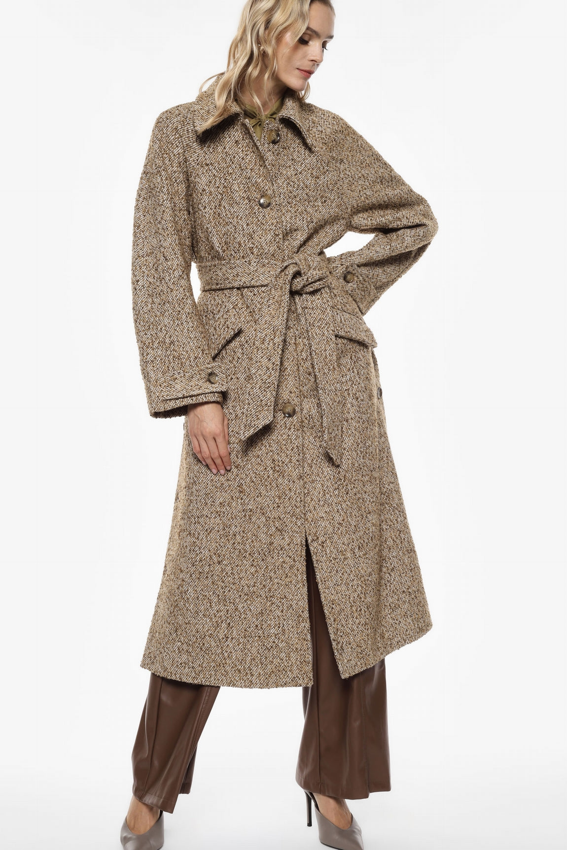 Imperial Manteaux Ecru/Tabacco Ki93kcm