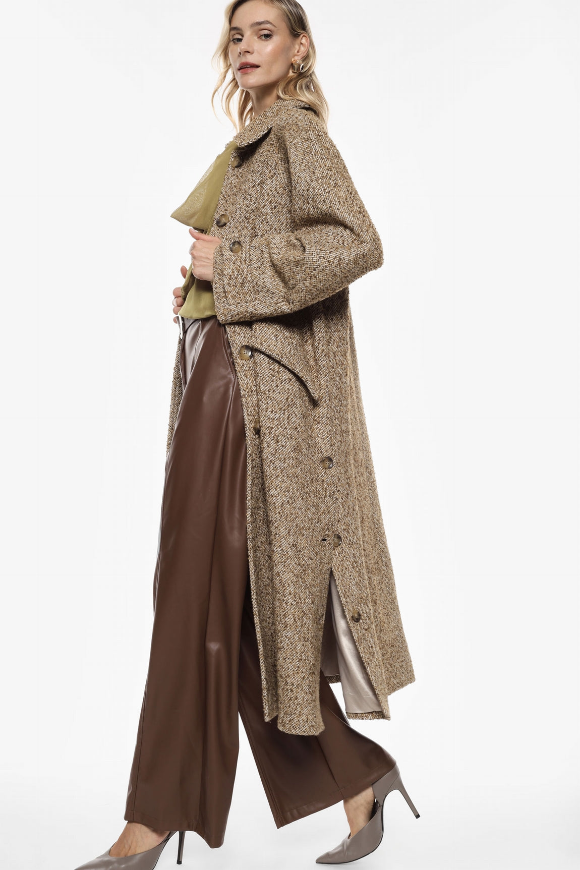 Imperial Manteaux Ecru/Tabacco Ki93kcm