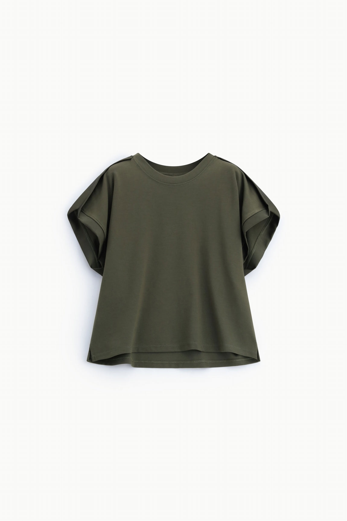 Sweat-shirt sans manches à galon satin kaki – Imperial Femme