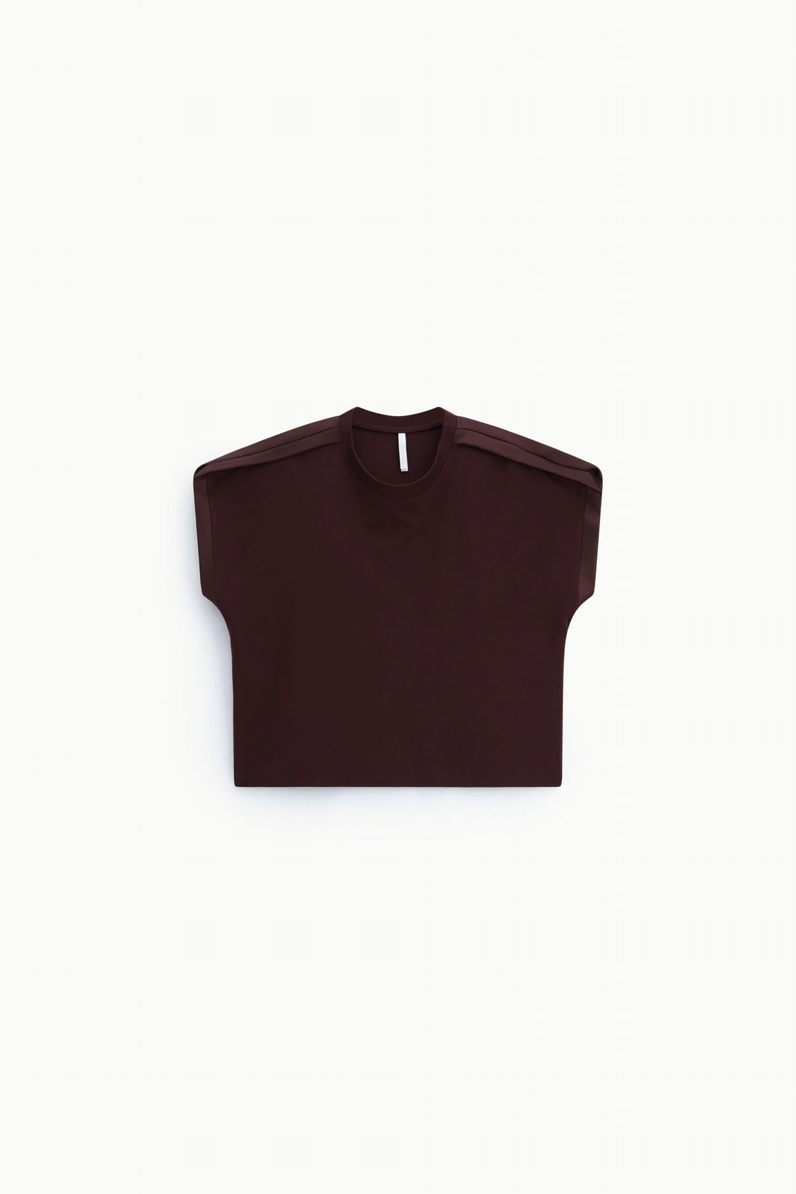 Sweat-shirt sans manches à galon satin bordeaux – Imperial Femme