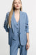 Image de Blazer tailleur rayé coupe droite un bouton - Please