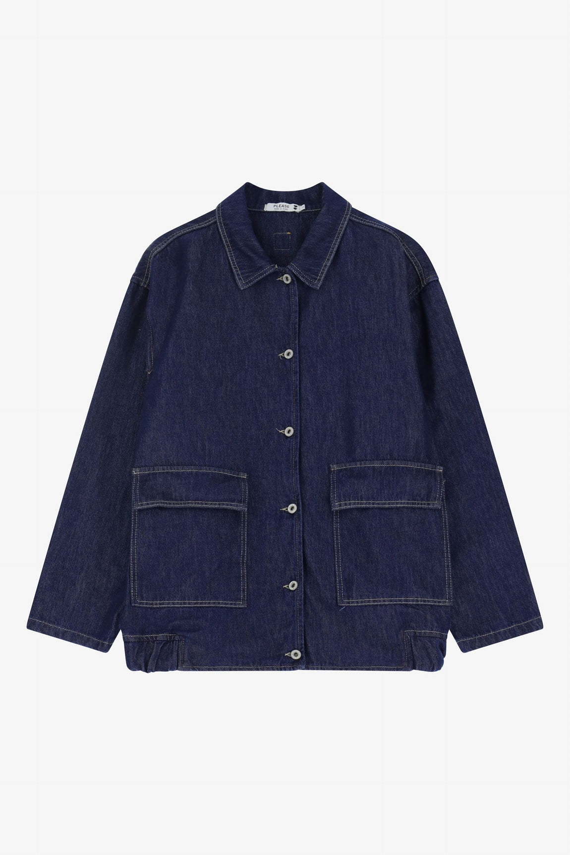 Please Blouson Blu Denim V0nkcqzc51