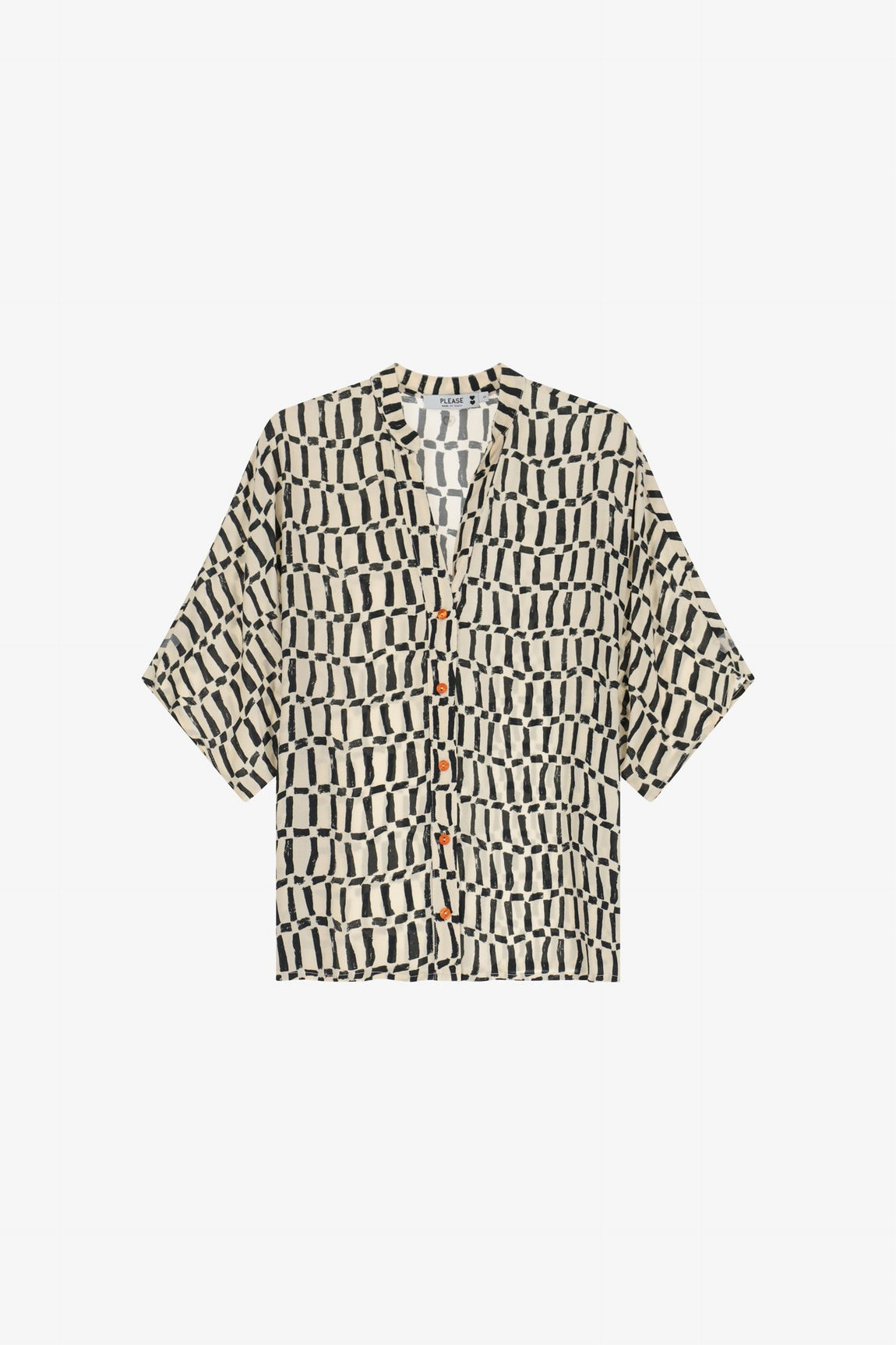 Please Chemise Beige/Nero C08hdhe000