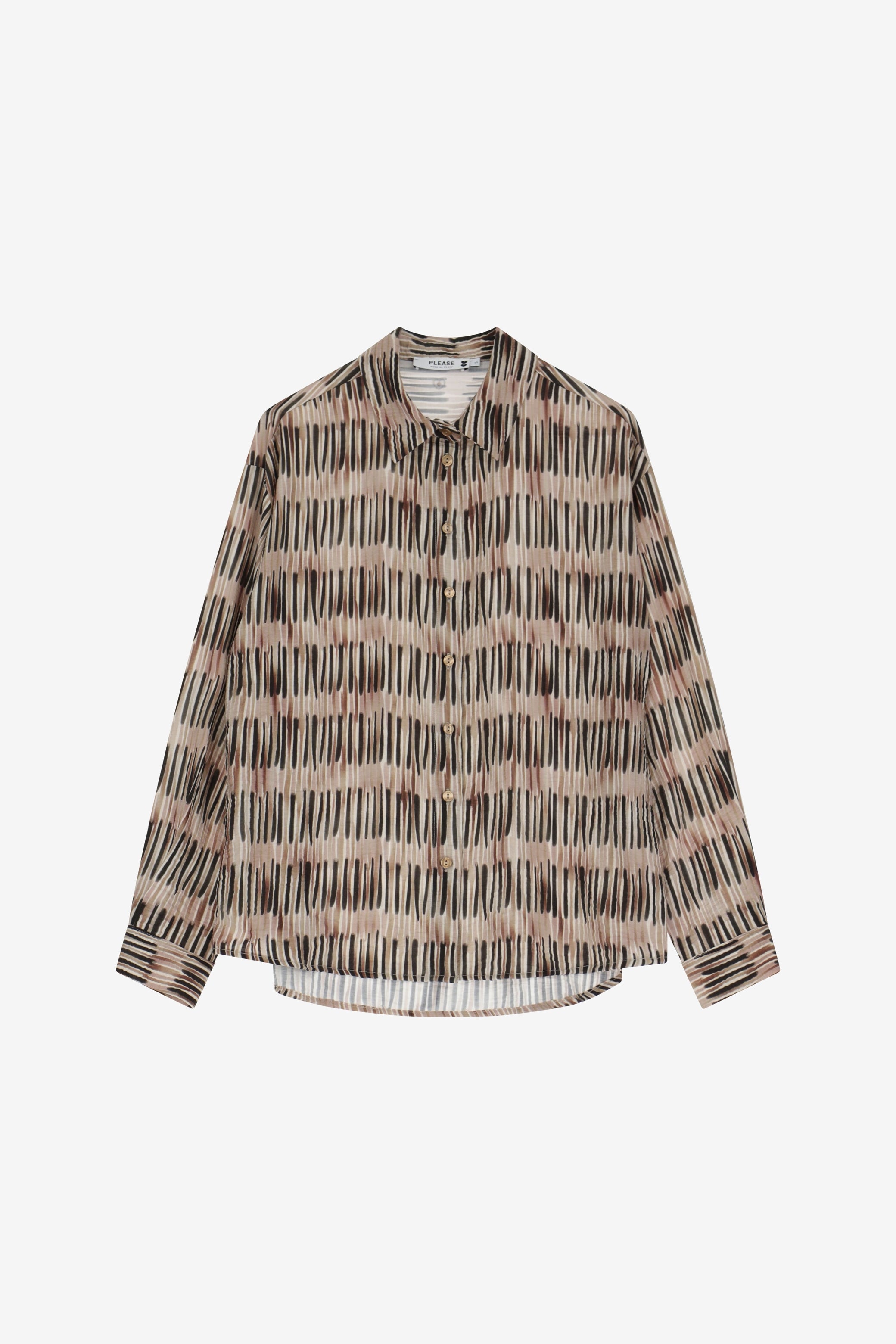 Please Chemise Beige Nero C0uldmi000