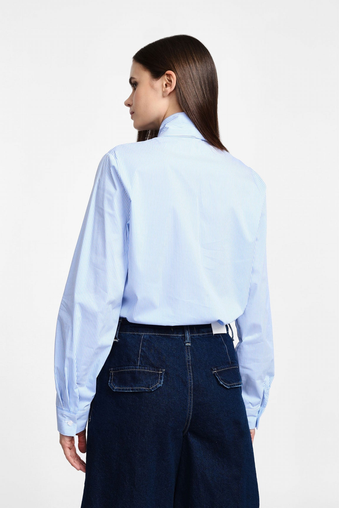 Please Chemise Bianco/Blu C975gg01