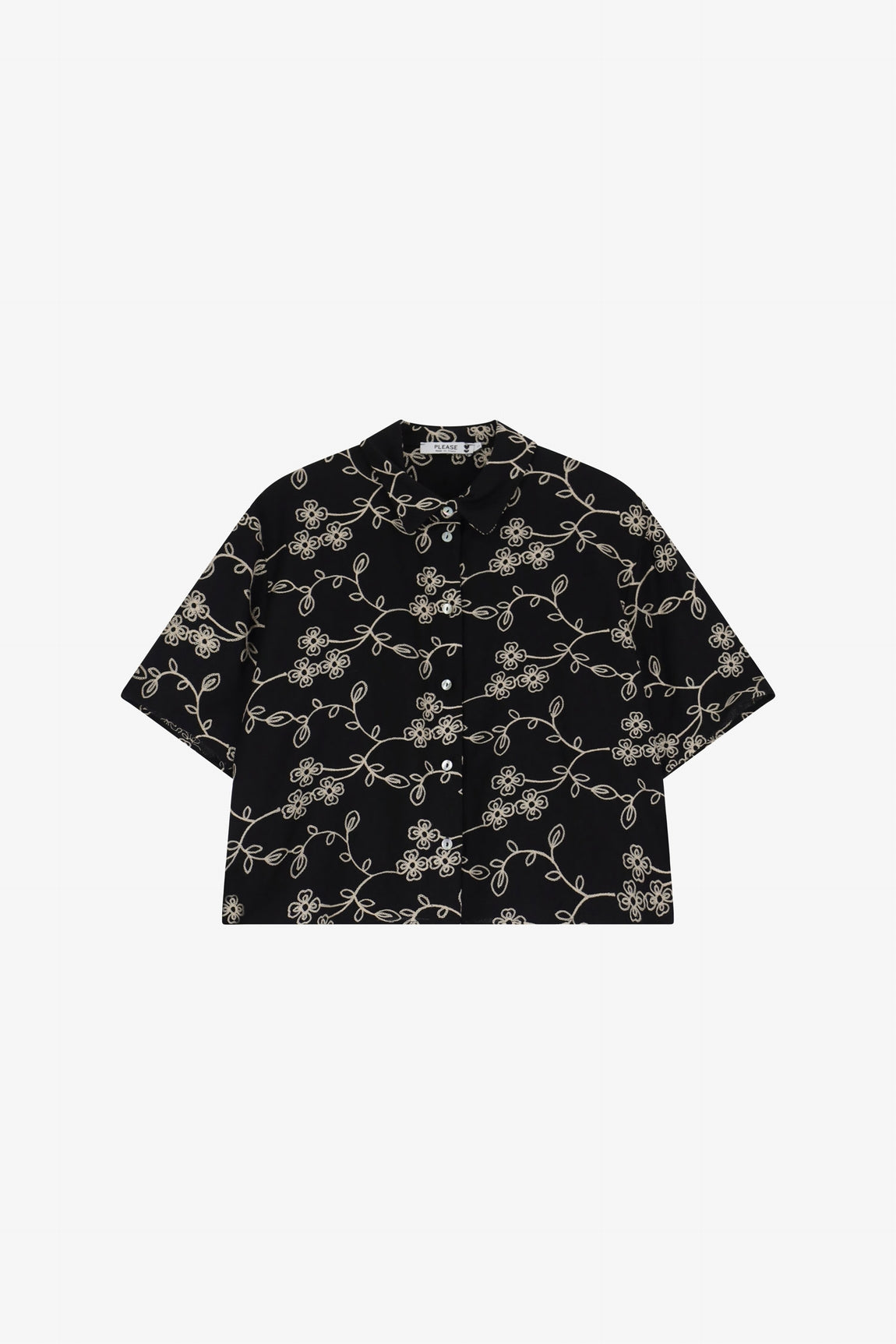 Please Chemise Nero/Beige C1jodkf000