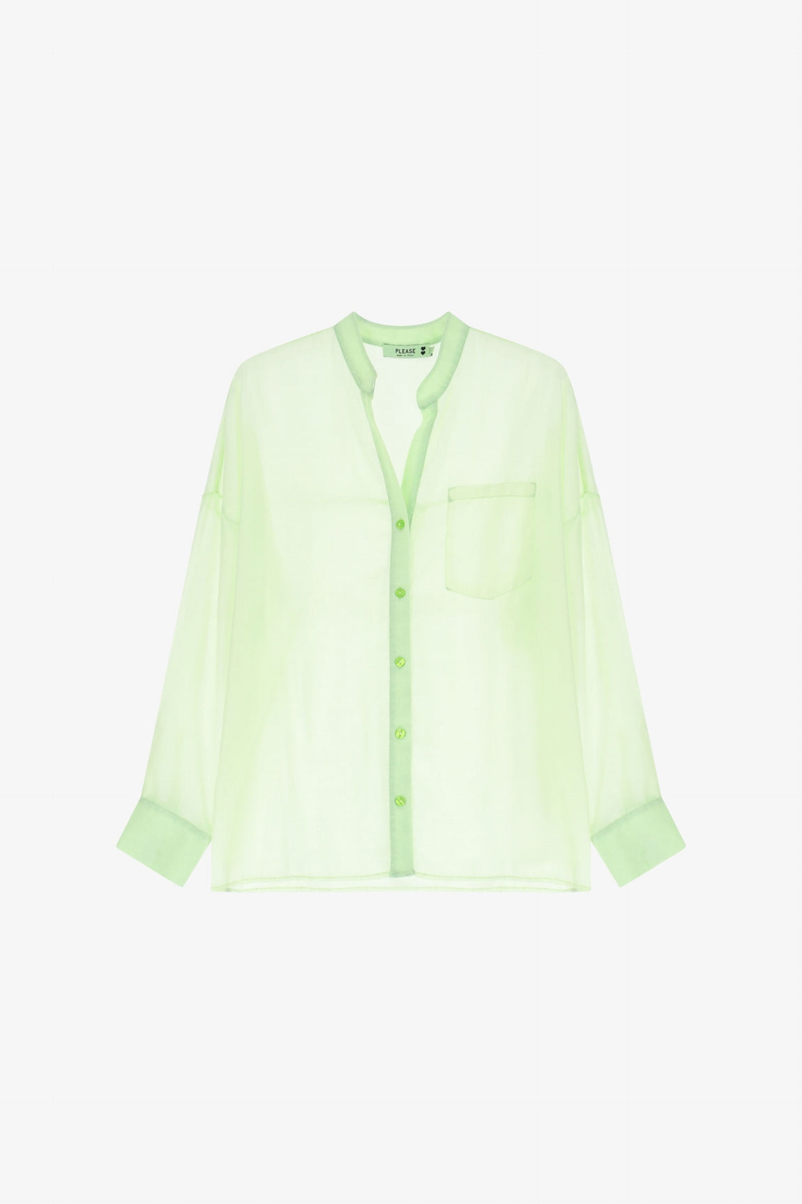 Please Chemise Verde Fluo C1dtdikcbl