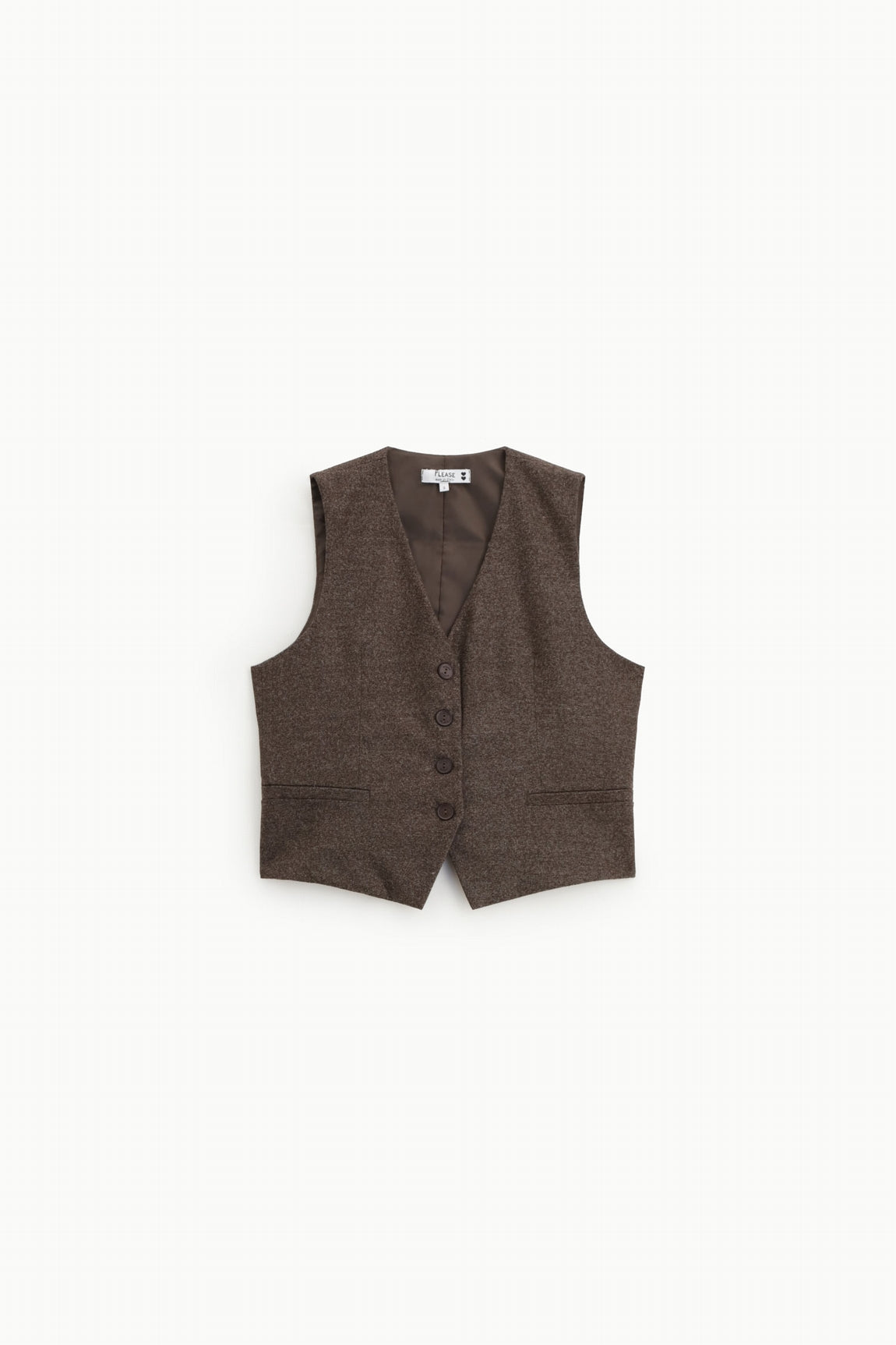 Please Gilet Cioccolato/Bian L975gg02