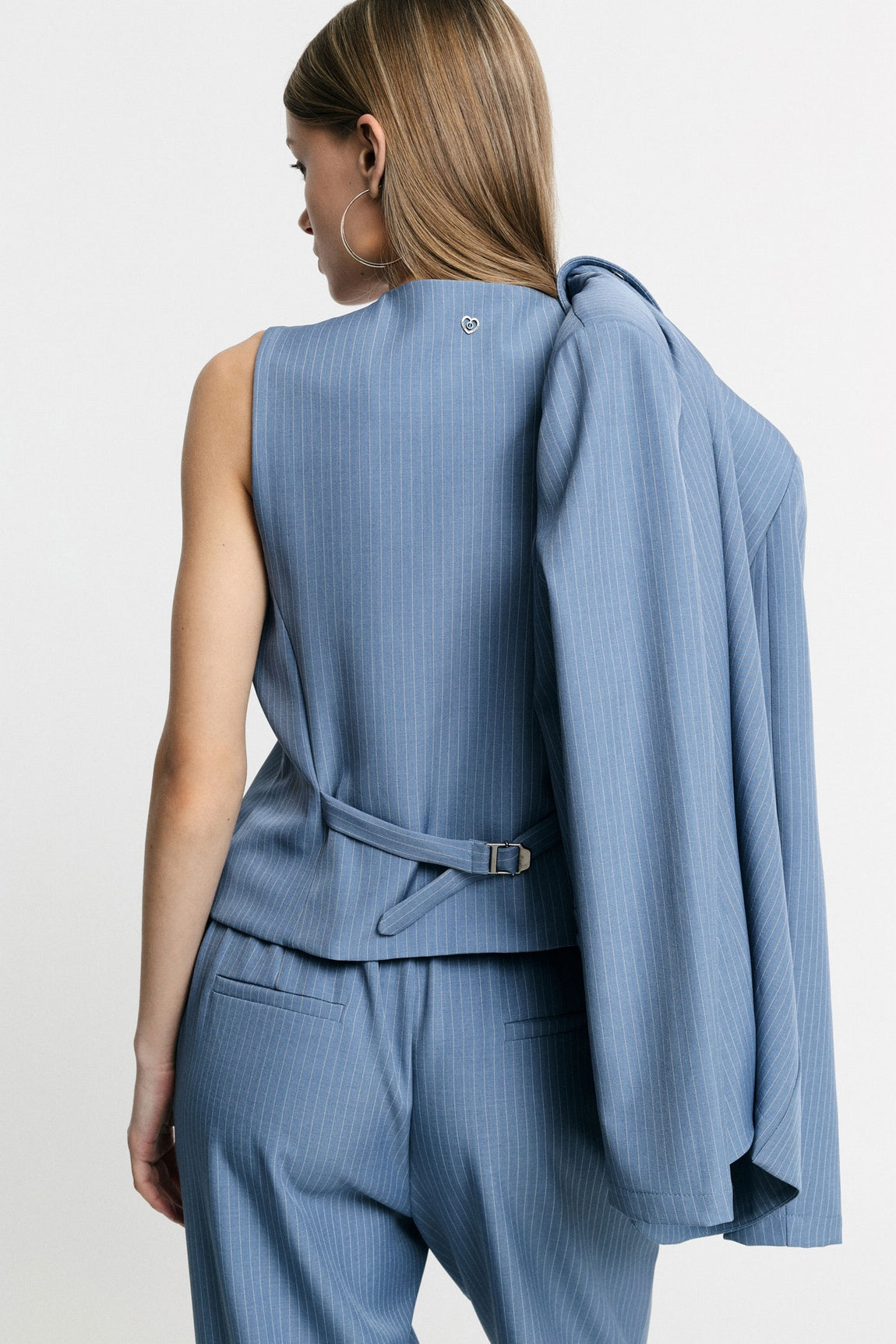 Please Gilet Jeans L0c9dzg000