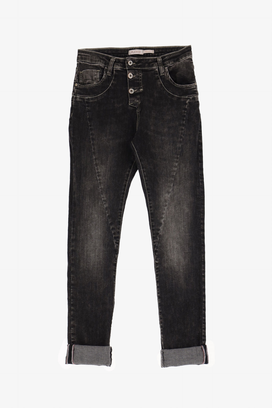 Please Jean Nero Denim P78aazxw5t