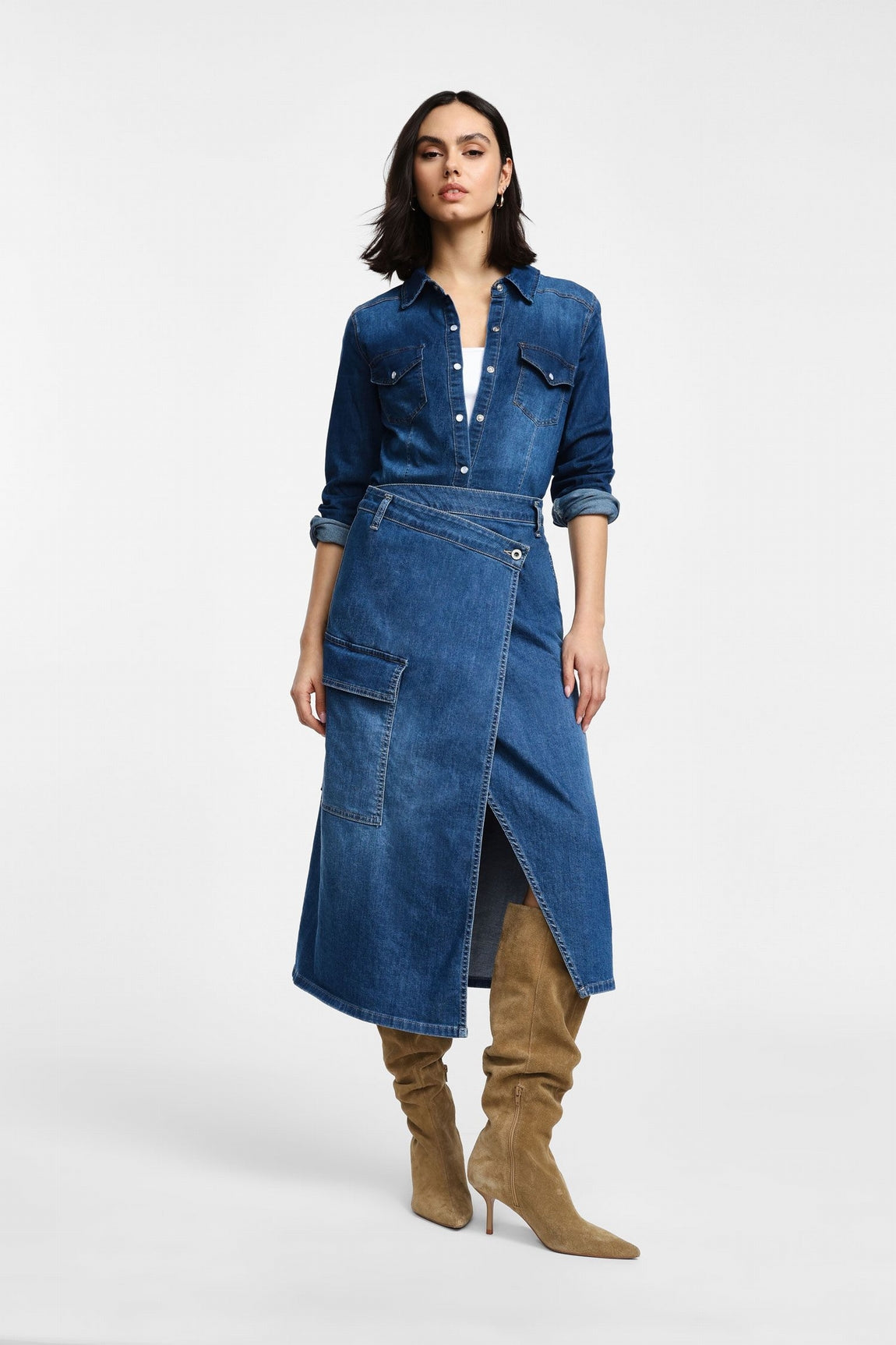Please Jupe Blu Denim G0m7bq2nty