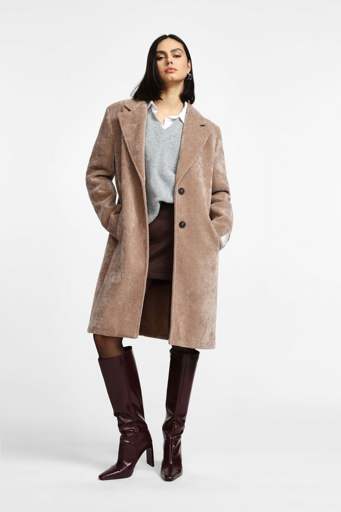 Please Manteau Cammello K0fobz1000