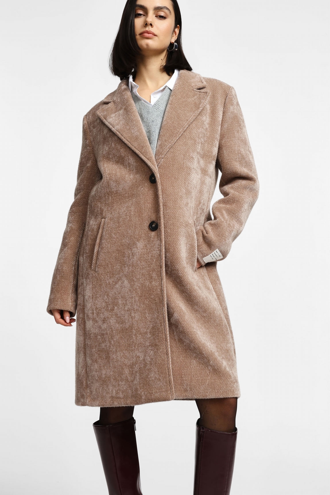 Please Manteau Cammello K0fobz1000