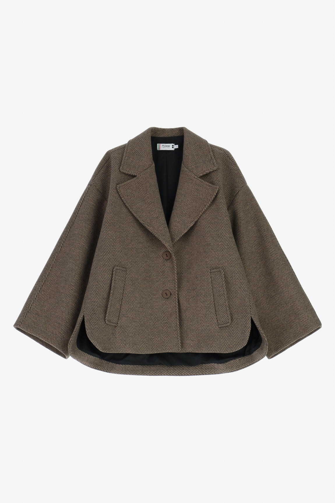 Please Manteau Cammello K0g7dup000