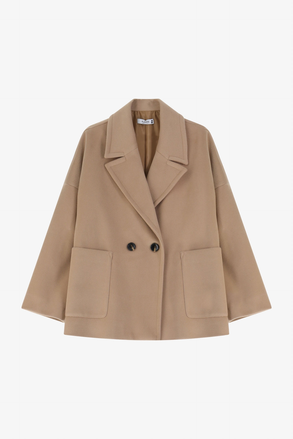 Please Manteau Cammello K493sspezi