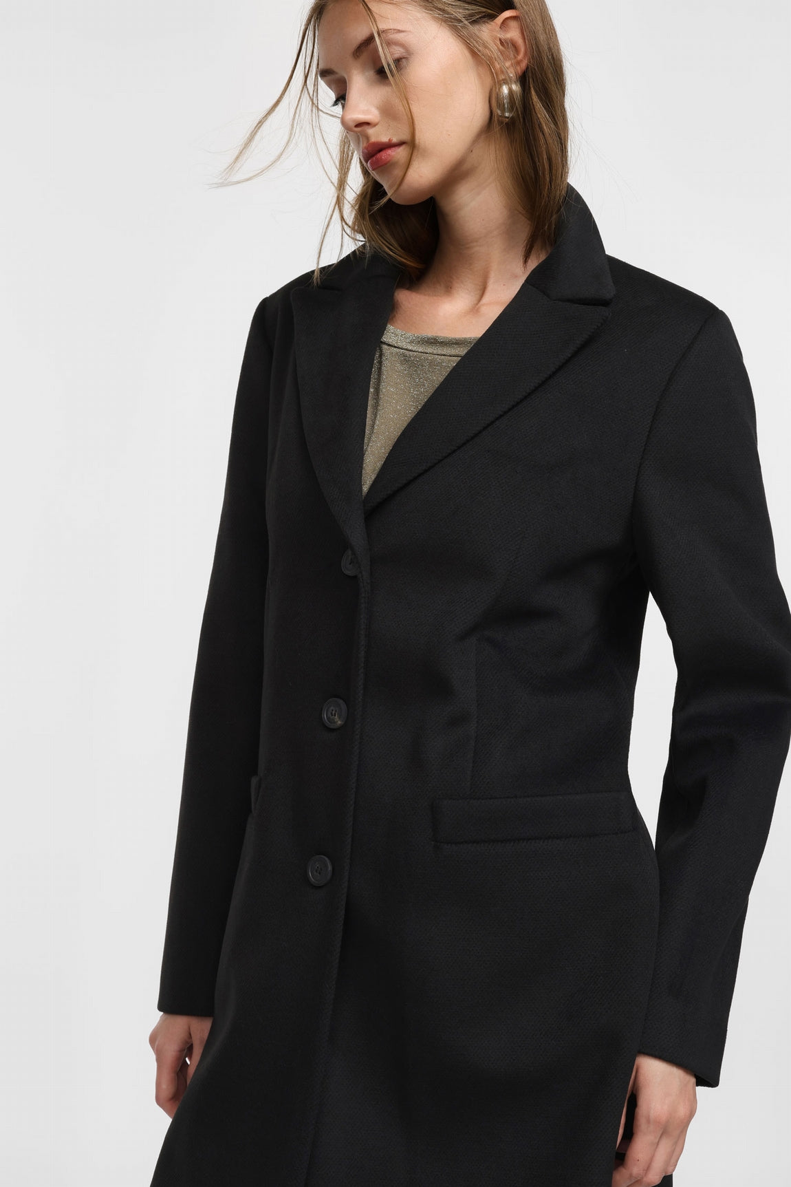 Please Manteau Nero K0fbqy4000